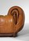 Cognac Leather Armchairs, 1970, Set of 2 5
