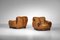 Cognac Leather Armchairs, 1970, Set of 2 6