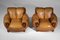 Cognac Leather Armchairs, 1970, Set of 2 13