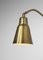 Swedish Adjustable Bracket Wall Lamp in Brass from Bergboms, 1950s 11