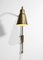 Lámpara de pared sueca ajustable con soporte de latón de Bergboms, años 50, Imagen 13