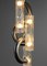 Large Italian Glass and Nickel-Plated Brass Hanging Light from Stilux, 1950s, Image 5