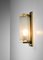 Swedish Wall Lamp in Brass and Glass, 1950s 5