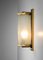 Swedish Wall Lamp in Brass and Glass, 1950s 3