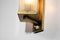 Swedish Wall Lamp in Brass and Glass, 1950s 2