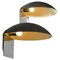 Large Italian Lacquered Metal Sconces in the style of Stilnovo, 1960, Set of 2 1