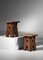 French Folk Art Brutalist Stools, 1950, Set of 2, Image 12