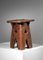 French Folk Art Brutalist Stools, 1950, Set of 2 14