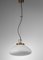 Italian Brass and Opaline Suspension attibuted to Stilnovo, 1950s 9