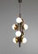 Italian Chandelier in Opaline Glass from Stilnovo, 1960 10