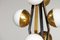 Italian Chandelier in Opaline Glass from Stilnovo, 1960 5