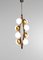 Italian Chandelier in Opaline Glass from Stilnovo, 1960 13