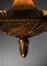 Lámpara de araña Art Déco de bronce dorado de J. Coduré, años 30, Imagen 13