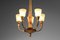 Art Deco Gilded Bronze Chandelier by J. Coduré, 1930s 14