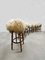 Vintage Sheepskin Bar Stools, 1960s, Set of 2 5