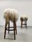 Vintage Sheepskin Bar Stools, 1960s, Set of 2 6