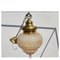 Vintage Ceiling Light in Glass & Brass, Image 9