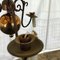 Lámpara de araña vintage de metal bañado en latón, Imagen 5