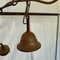 Lámpara de araña vintage de madera con tres brazos, Imagen 4
