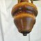 Lámpara de araña vintage de madera con tres brazos, Imagen 5
