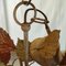 Lámpara de araña vintage con hojas de metal, Imagen 5