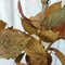 Lámpara de araña vintage con hojas de metal, Imagen 9