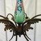 Lámpara de araña en metal y cerámica pintada a mano, Imagen 9