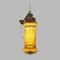 Lámpara colgante italiana vintage de vidrio soplado, años 50, Imagen 1