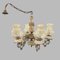 Ceramic Chandelier with Screen Printing Glass Details, 1960s, Image 1