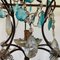 Iron Chandelier and Glass Crystals, 1940s 9