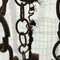 Lámpara de araña de hierro con cadenas vintage, Imagen 7