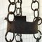 Lámpara de araña de hierro con cadenas vintage, Imagen 3