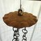 Lámpara de araña de hierro con cadenas vintage, Imagen 5