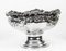 Large Silver-Plated Punch Bowl ith Floral Decoration, 1980s, Image 6