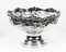 Large Silver-Plated Punch Bowl ith Floral Decoration, 1980s 12