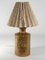 Gold Glazed Ceramic Table Lamp by Bitossi for Bergboms, 1970s, Image 6