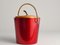 Mid-Century Modern Ruby Red and Gold Ice Bucket from Luxium, France, 1970s, Image 15