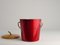 Mid-Century Modern Ruby Red and Gold Ice Bucket from Luxium, France, 1970s, Image 6