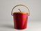 Mid-Century Modern Ruby Red and Gold Ice Bucket from Luxium, France, 1970s, Image 3
