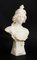 Antique French Art Nouveau Alabaster Portrait Bust, 1890s 5