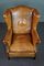 Vintage Brown Leather Armchair 6