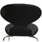 Dining Chairs Upholstered in Black Classic Leather by Arne Jacobsen for Fritz Hansen, Set of 6 2