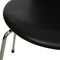 Dining Chairs Upholstered in Black Classic Leather by Arne Jacobsen for Fritz Hansen, Set of 6 9