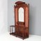 American Walnut Victorian Coat Stand with Umbrella Stand, 1890s, Image 3