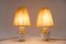 Rupert Nikoll Table Lamps with Fabric Shades by Rupert Nikoll, Vienna, 1950s, Set of 2 3