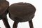 19th Century Rustic Handmade Stools, Set of 4 4