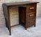 Early 20th Century Spanish Desk or Work Table in Oak Wood with Lateral Wing, 1920s 9