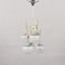 Vintage Italian Chandelier with Lattimo Shades by Gaetano Sciolari, 1970s 13