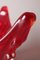 Large Fire-Red Murano Glass Potting Shell 12