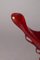 Large Fire-Red Murano Glass Potting Shell 11